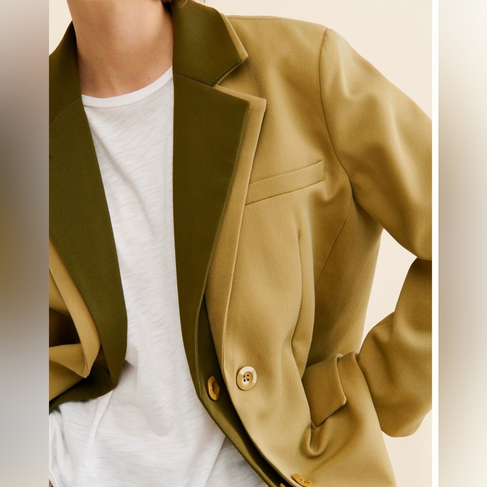 Olive and Tan Blazer